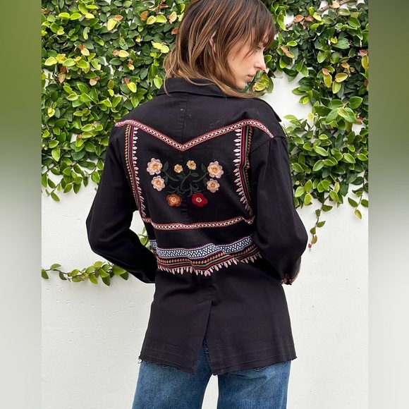 Billy T Throw It On Jacket Embroidered boho western studs event - Picture 8 of 16